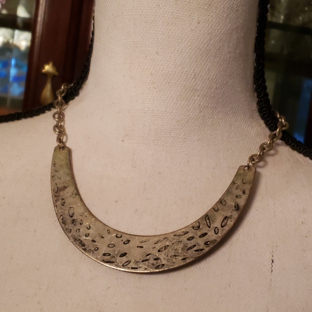 Vintage Silvertone Choker Necklace
